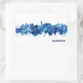 Aurora Colorado Skyline Blue Rechthoekige Sticker (Tas)