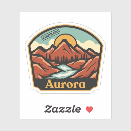 Aurora, Colorado Sticker (Vel)