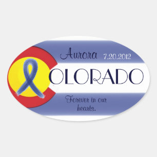 Aurora Colorado sticker van de staatsvlag