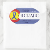 Aurora Colorado sticker van de staatsvlag (Tas)