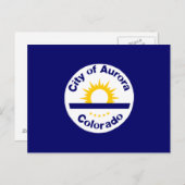 Aurora, Colorado Vlag Briefkaart (Voorkant / Achterkant)