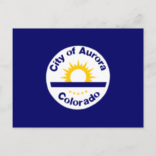Aurora, Colorado Vlag Briefkaart