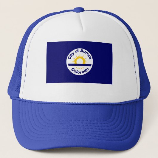 Aurora, Colorado Vlag Trucker Pet (Voorkant)