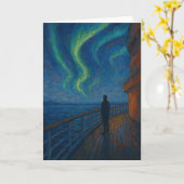 Aurora Cruise Kerstmis Kaart (Gele Bloem)