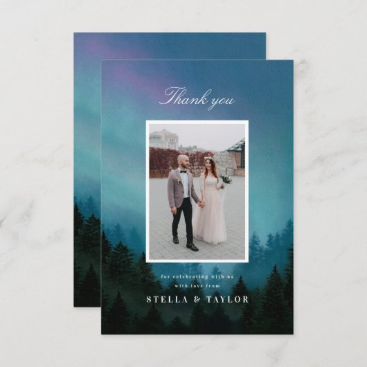 Aurora Dank u Bedankkaart (Voorkant / Achterkant)