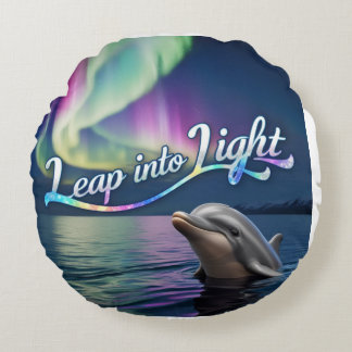 Aurora Dolphin: Spring in het licht Rond Kussen