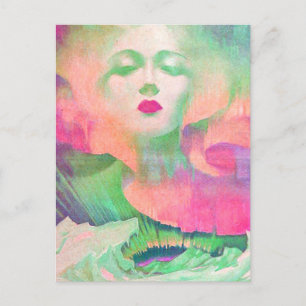 Aurora door Clive Henry kleurrijk roze Briefkaart