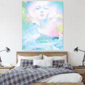 Aurora door Clive Henry pastel licht Canvas Afdruk (Insitu (Slaapkamer))