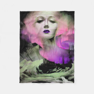 Aurora door Clive Henry roze paarse nacht Fleece Deken