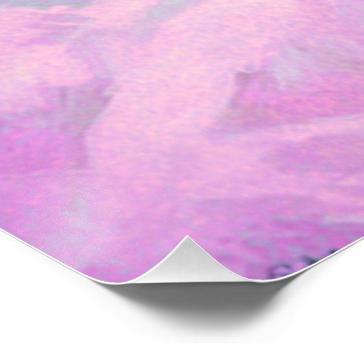 Aurora door Clive Henry roze pastels Perfect Poster (Hoek)