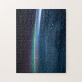 Aurora doorgesneden met de aardegloed vanuit de ru legpuzzel (Verticaal)