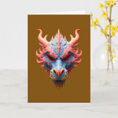 Aurora Dragon Mask Kaart (Gele Bloem)