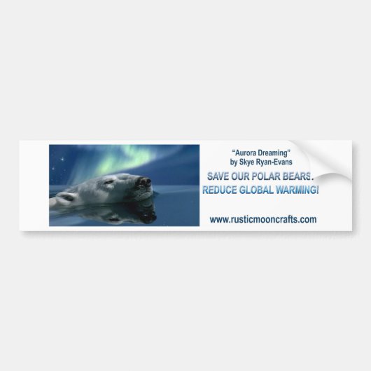AURORA DREAMING Bumper Bumpersticker (Voorkant)