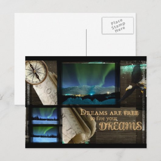 Aurora Dreams Briefkaart (Voorkant / Achterkant)