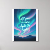 Aurora Dreams Muurkunst | Het noorderlicht geïnspi Canvas Afdruk (Voorkant)