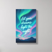 Aurora Dreams Muurkunst | Het noorderlicht geïnspi Canvas Afdruk (Voorkant)