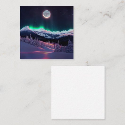 Aurora droomt notitiekaartje (Voorkant / Achterkant)