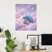 Aurora Egelwolknevel Ruimte Kunst Poster (Thuiskantoor)