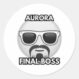 Aurora Eindbaas Cool Emoji Sticker