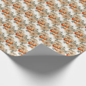 Aurora Elegantie: Sinaasappel & Goud Cadeaupapier (Hoek)