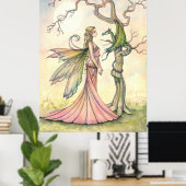 Aurora en de Draak Fee Kunst door Molly Harrison Poster (Thuiskantoor)