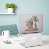 Aurora en de Draak Fee Kunst door Molly Harrison Sticker (Laptop op bureau)