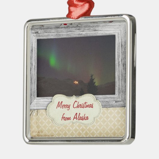 Aurora en de ster op de berg ornament (Links)