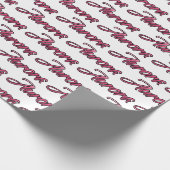 Aurora faded pink personalisiertes Geschenkpapier Cadeaupapier (Hoek)