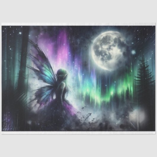 Aurora Fairy Moon Tissue Paper Tissuepapier (Voorkant)