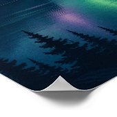 Aurora Fjord Noorderlicht 12x16 Poster (Hoek)