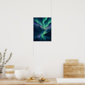 Aurora Fjord Noorderlicht 12x16 Poster (Keuken)