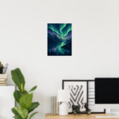 Aurora Fjord Noorderlicht 12x16 Poster (Thuiskantoor)