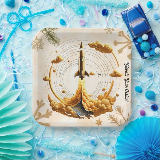 "Aurora Flight" Papieren Bordje (Feest)