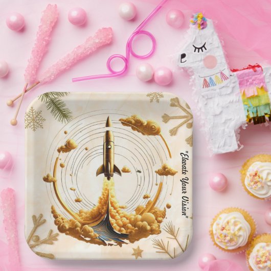 "Aurora Flight" Papieren Bordje (Feest)