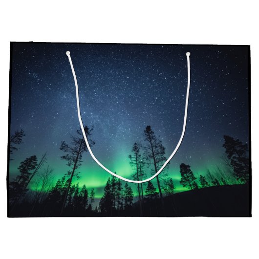 Aurora Forest Astro Foto Groot Cadeauzakje (Achterkant)