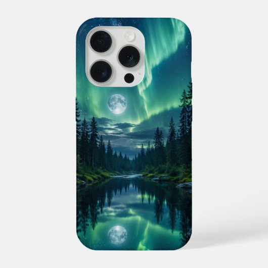 Aurora Forest iPhone 15 Pro Hoesje (Achterkant)