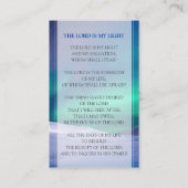 Aurora Funeral Prayer Card, Memorial Prayer Card Visitekaartje (Achterkant)