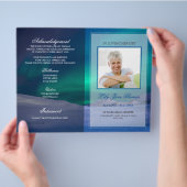 Aurora Funeral Programme Memorial Ceremony Program Flyer (Hand)
