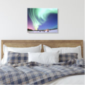 Aurora gewikkeld canvas print (Insitu (Slaapkamer))