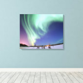 Aurora gewikkeld canvas print (Insitu (Houten vloer))