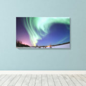 Aurora gewikkeld canvas print (Insitu (Houten vloer))