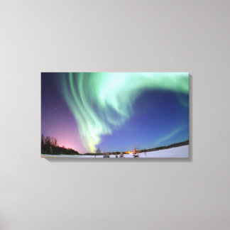 Aurora gewikkeld canvas print