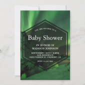 Aurora Gletsjer Noorderlicht Baby Shower Kaart (Voorkant)