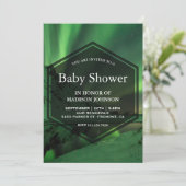 Aurora Gletsjer Noorderlicht Baby Shower Kaart (Staand voorkant)