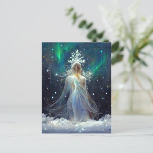 Aurora goddess briefkaart (Staand voorkant)