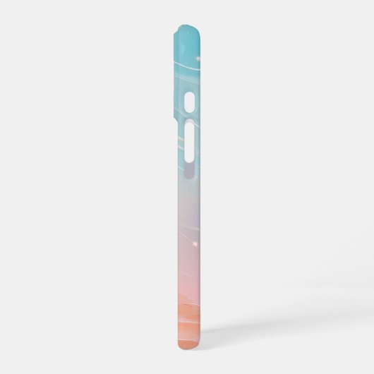 Aurora Gradient Fluid Art Phone Case iPhone 16 Hoesje (Linkerkant)