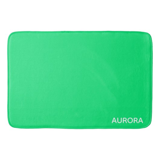 Aurora groene kleur naam badmat (Voorkant)