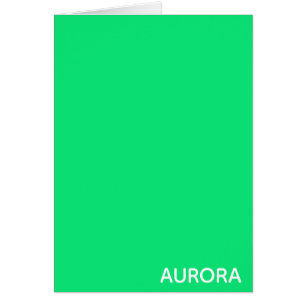 Aurora groene kleurnaam
