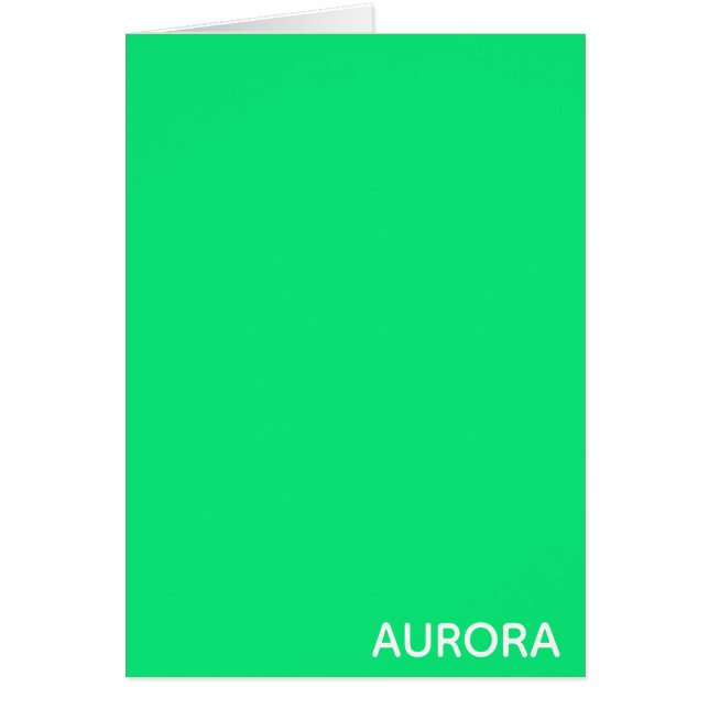 Aurora groene kleurnaam (Voorkant)