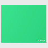 Aurora groene kleurnaam cadeaupapier (Vlak)
